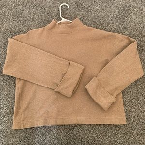 Zara tan long sleeve shirt